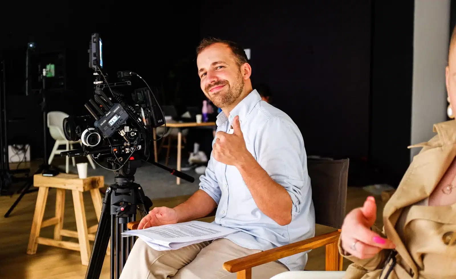 Creative video production team at Waves Video Agency studio.