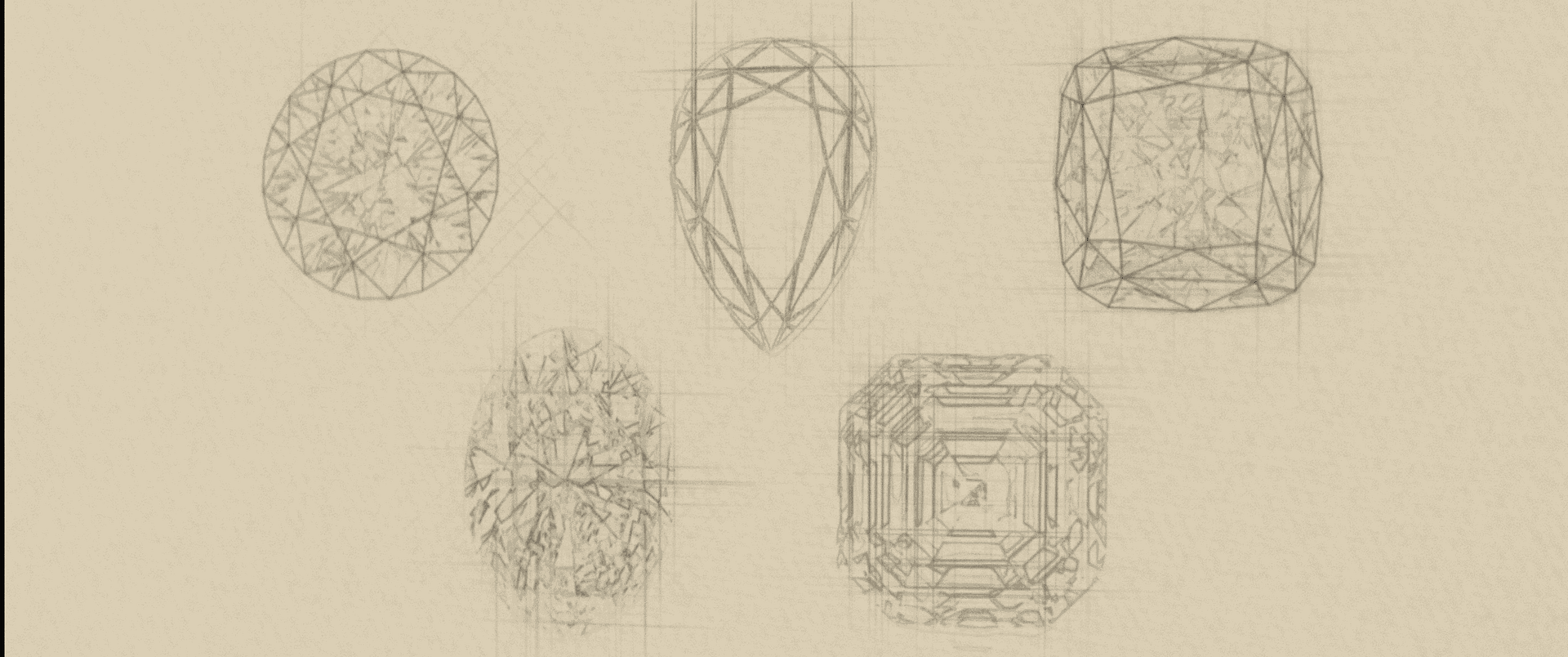 Creative geometric sketches for video production and animation.