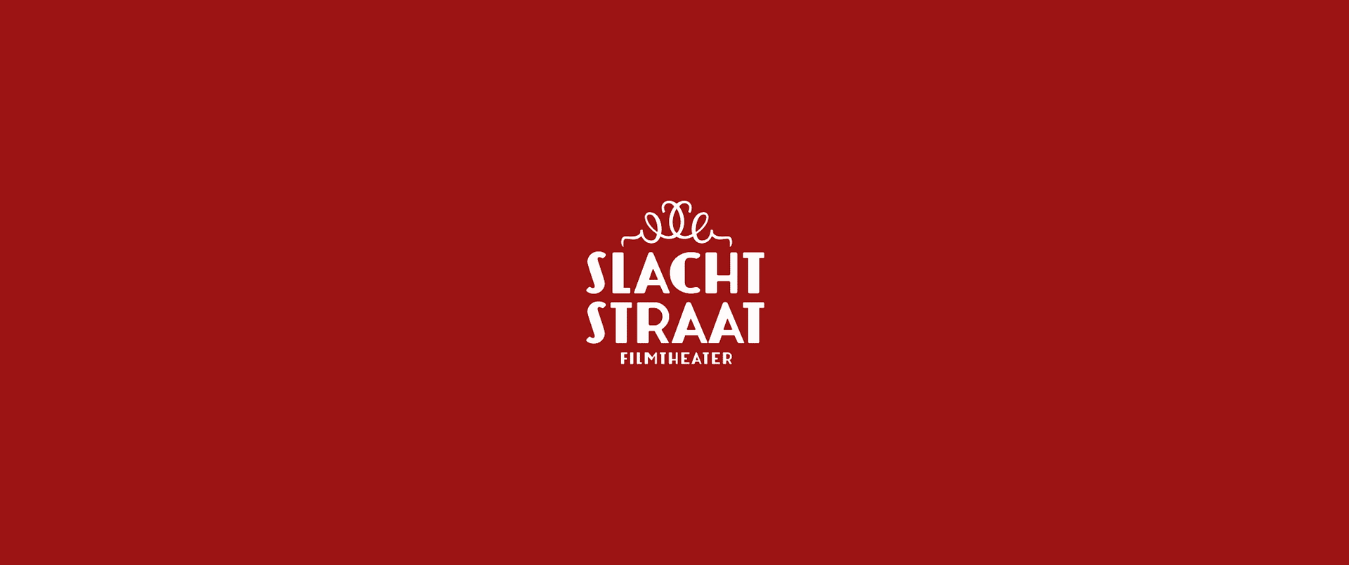 Creative video agency logo on red background for branding and marketing.